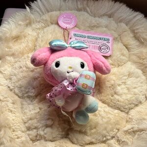 Sanrio My Melody Plush with Pink and Blue Accents